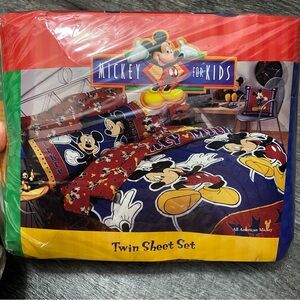 Mickey Twin Sheet Set Vintage